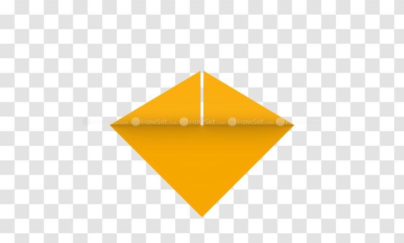 Line Triangle - Yellow Transparent PNG