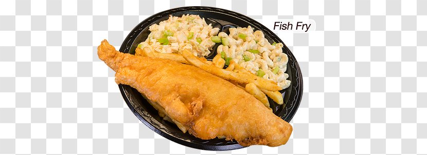 Fried Clams Breaded Cutlet Macaroni Salad Coleslaw French Fries - Food Transparent PNG