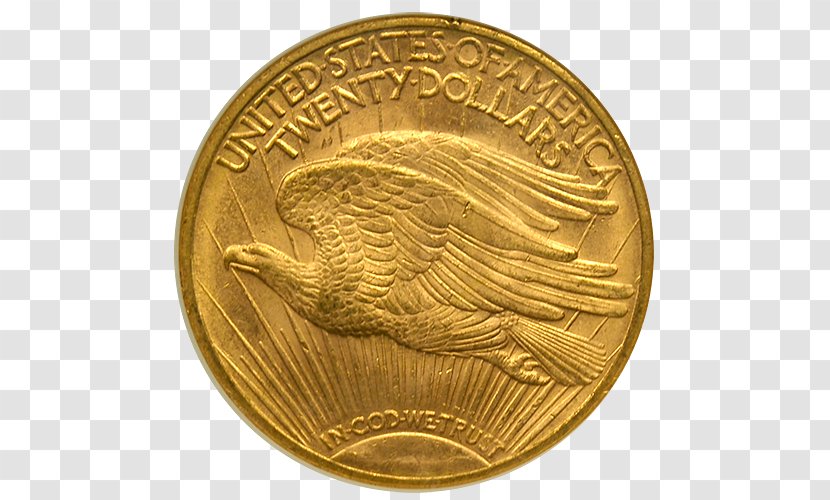 Gold Coin Saint-Gaudens Double Eagle - Franc Transparent PNG