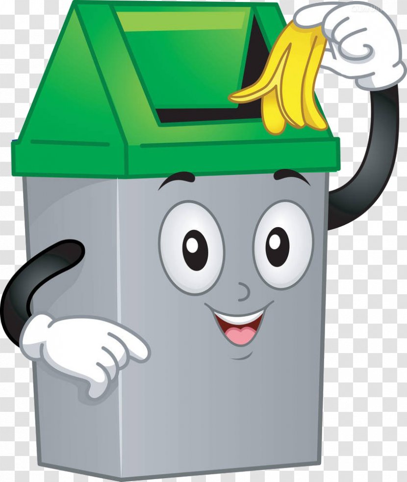 Waste Container Clip Art - Containment - Cartoon Trash Can Transparent PNG