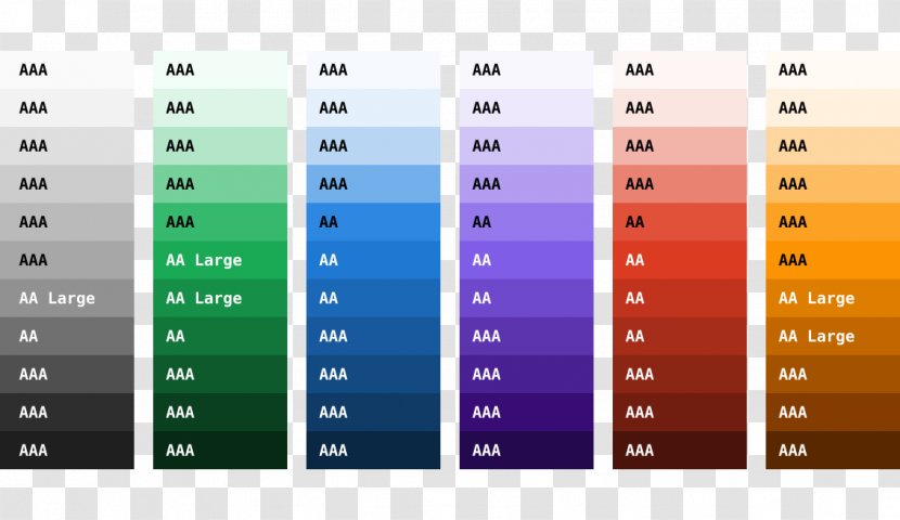 Web Content Accessibility Guidelines Contrast - Color Scheme - Tints And Shades Transparent PNG