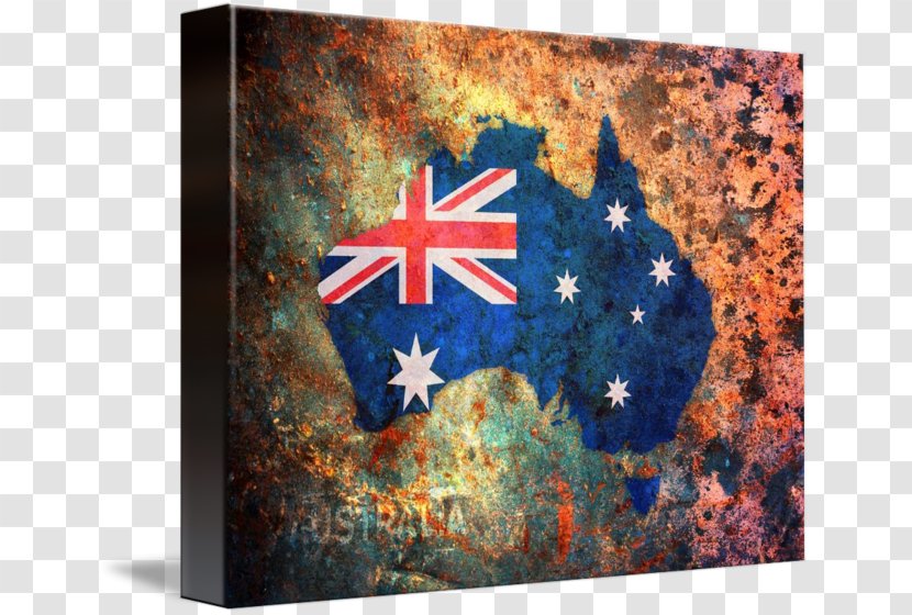 Flag Of Australia Canvas Print Transparent PNG
