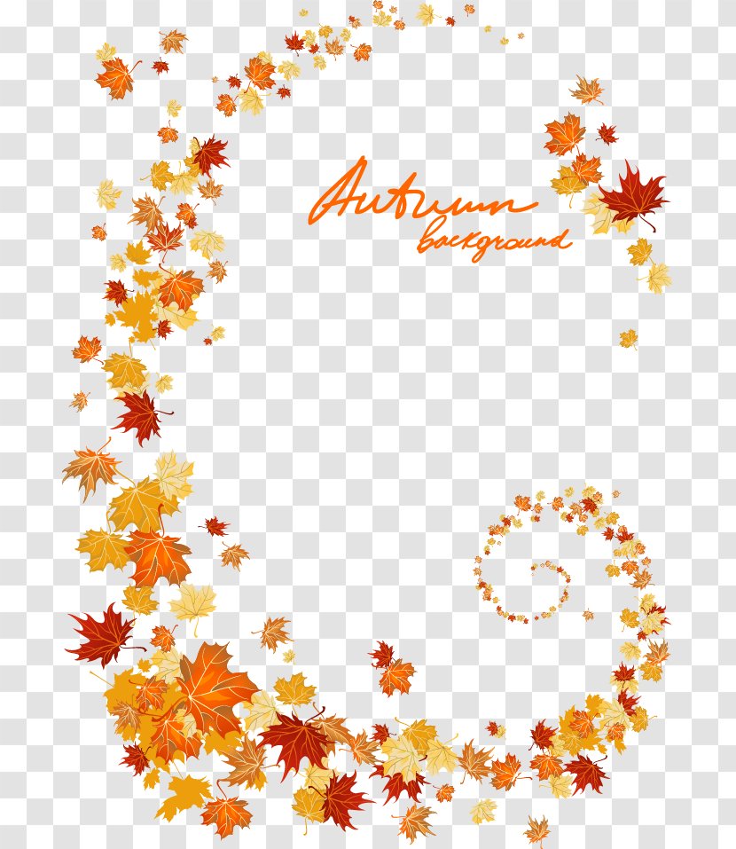 Light Maple Leaf Autumn - Text - Leaves Transparent PNG