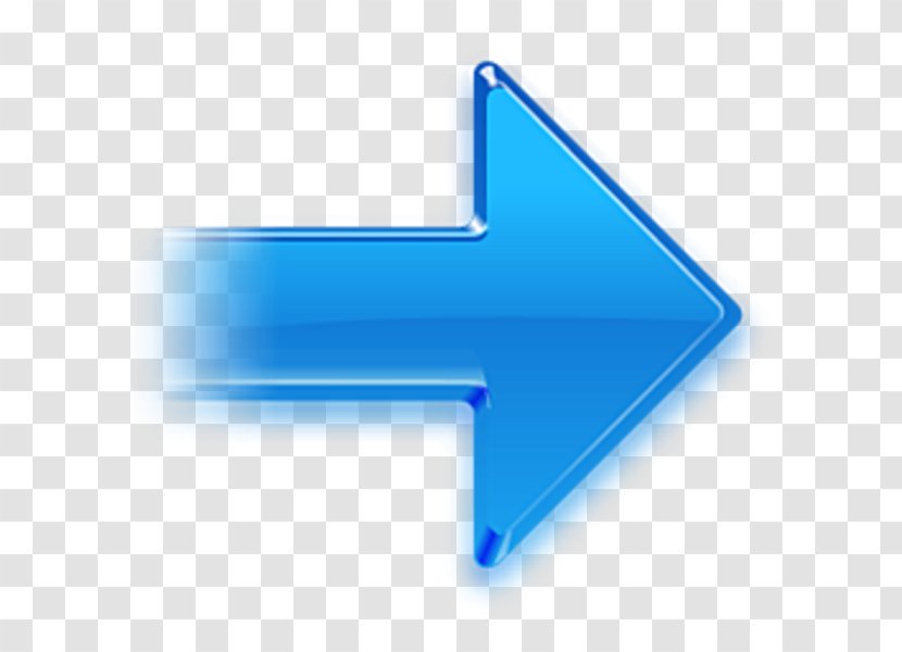 Arrow Download - Symbol - Right Blue Transparent PNG