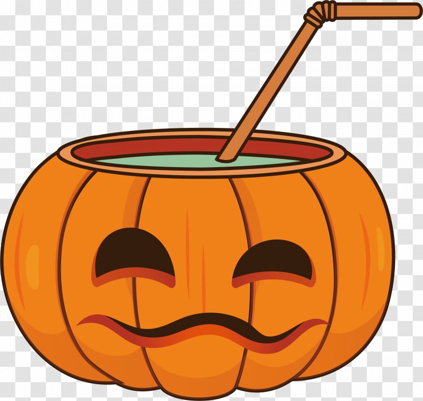 Jack-o-lantern Halloween Sticker Clip Art - Craft - Pumpkin Drink Transparent PNG