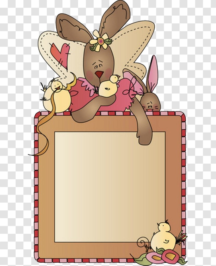 Picture Frame Clip Art - Hand-painted Rabbit Transparent PNG