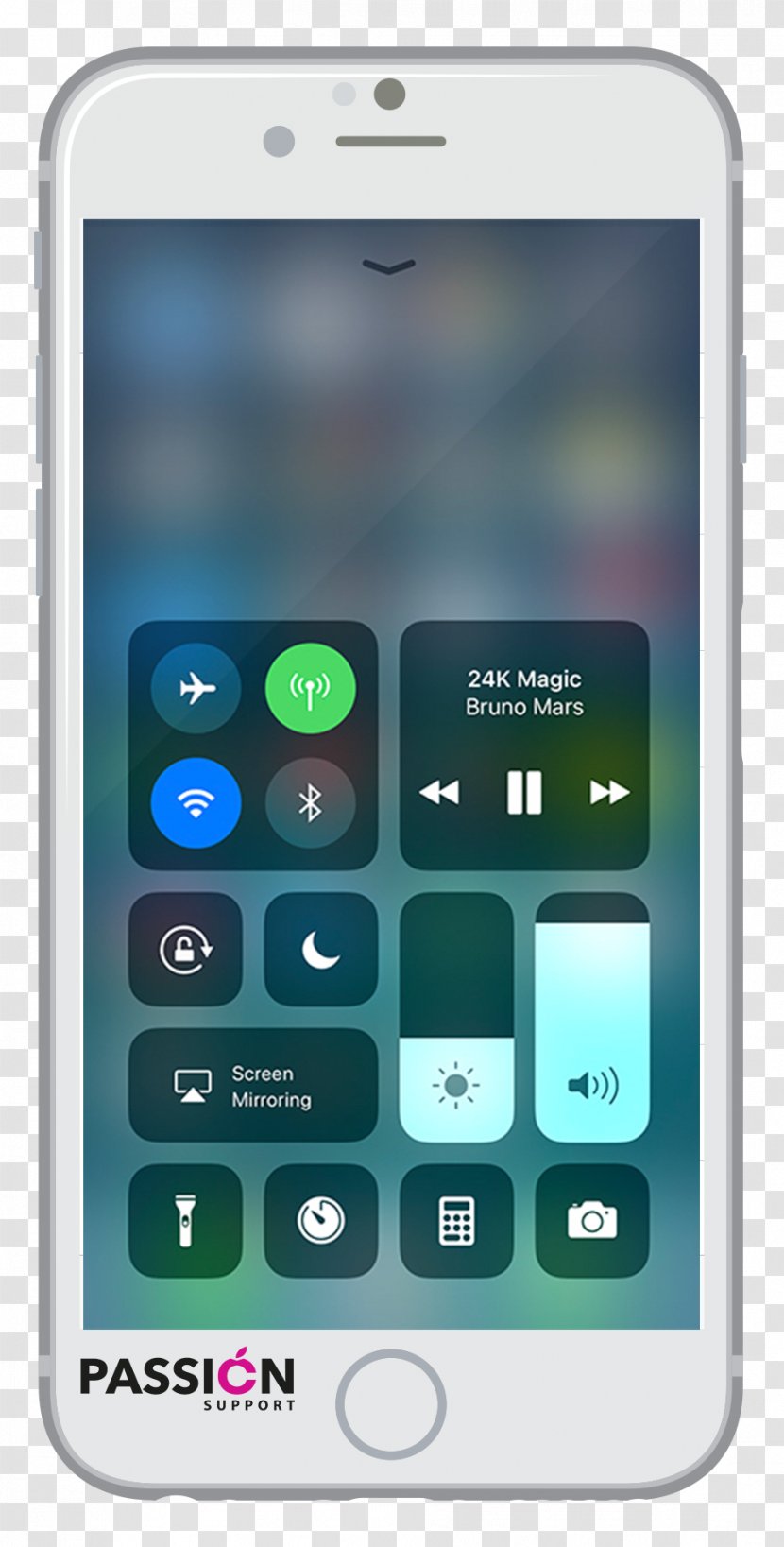 IPhone X Apple IPod Nano (7th Generation) Touch IOS 11 - Ipod 7th Generation - Control Center Transparent PNG