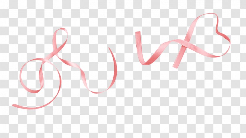 Pink - Text - Ribbon Transparent PNG