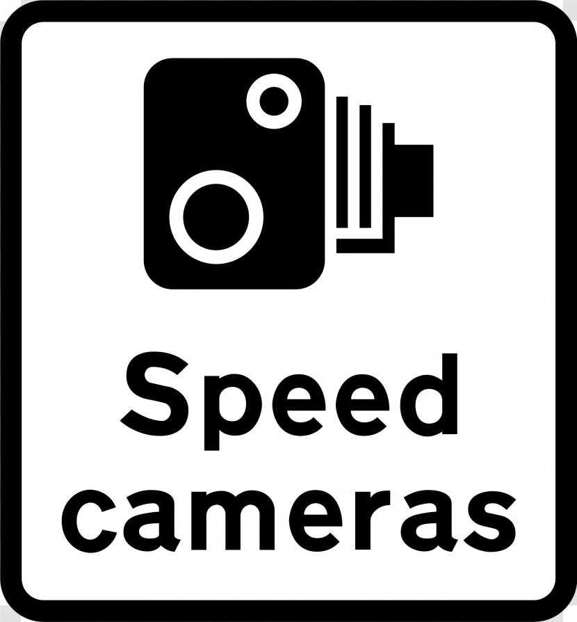 Traffic Enforcement Camera Sign Speed Limit Warning - Card Transparent PNG