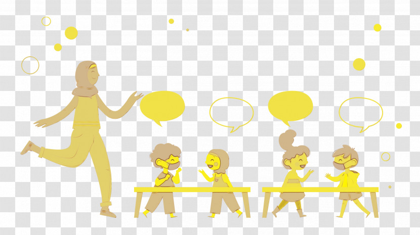 Logo Cartoon Yellow Happiness Line Transparent PNG