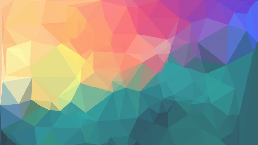 Geometry Color Rainbow Shape Wallpaper - Geometric Transparent PNG