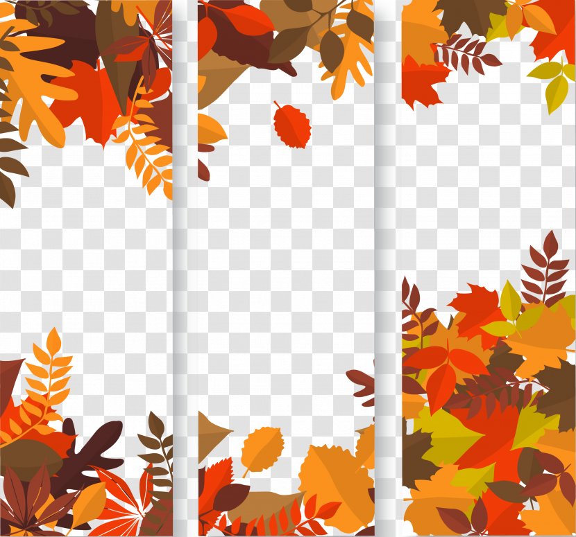 Autumn Web Banner Clip Art - Photography - Yellow Maple Leaf Material Transparent PNG