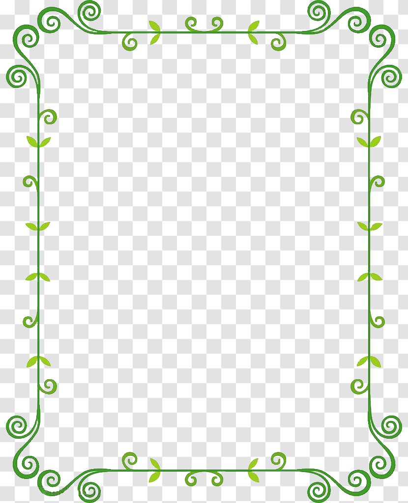 Image Download Vector Graphics Design - Green - Banquet Border Transparent PNG