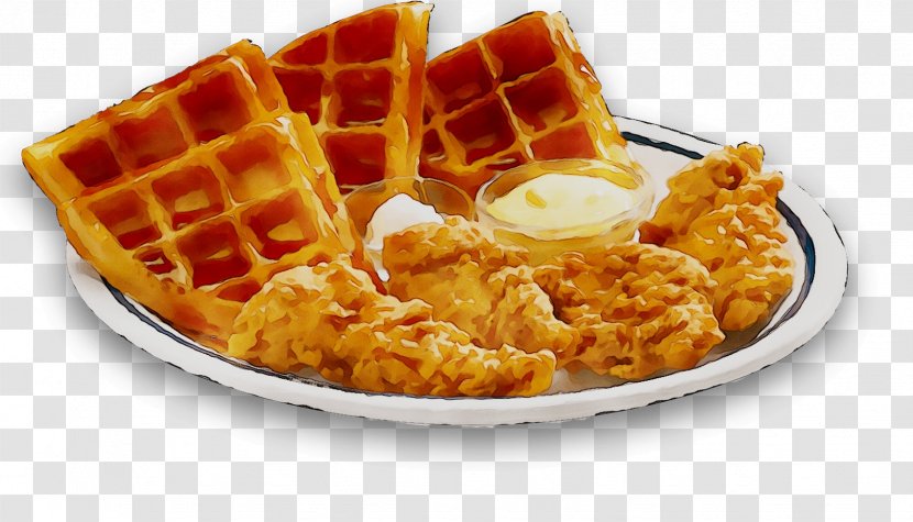 French Fries Belgian Waffle New Orleans Full Breakfast - Vegetarian Cuisine - Side Dish Transparent PNG