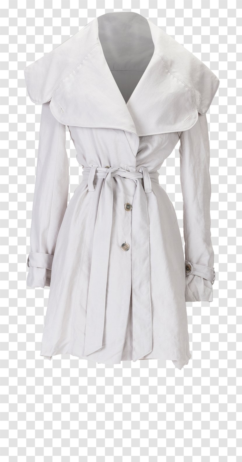 Robe Clothing Trench Coat Sleeve Dress - Fur - Camel Leather Vest Transparent PNG