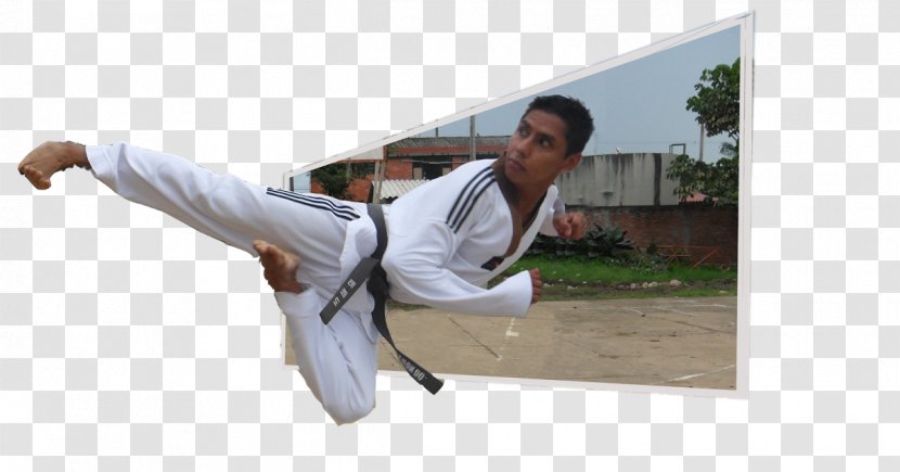 Karate Flying Kick Tang Soo Do Martial Arts Dobok Transparent PNG