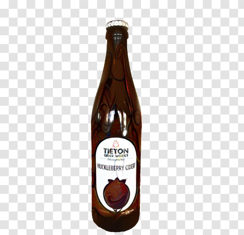 Beer Cartoon - Brown Sauce - Glass Bottle Transparent PNG