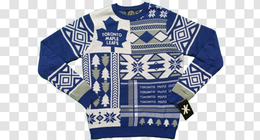 Toronto Maple Leafs T-shirt National Hockey League Christmas Jumper Sleeve - Jersey - Ugly Sweater Transparent PNG