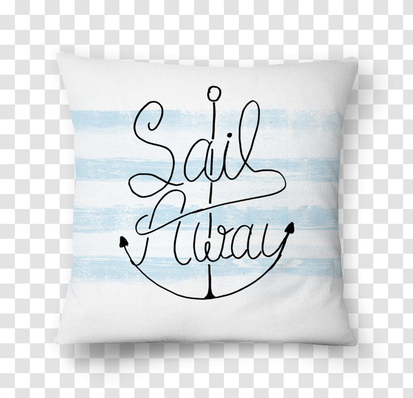 Throw Pillows Cushion Textile Font - Material - Hand-painted Sailing Transparent PNG