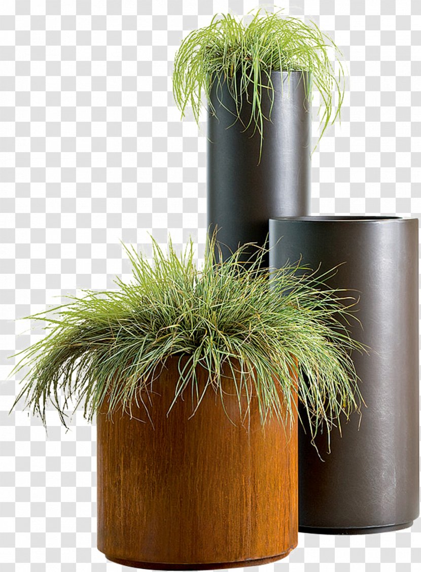 Flowerpot De Castelli Vase Flower Box Plant - Grass - Green Potted Free Transparent PNG