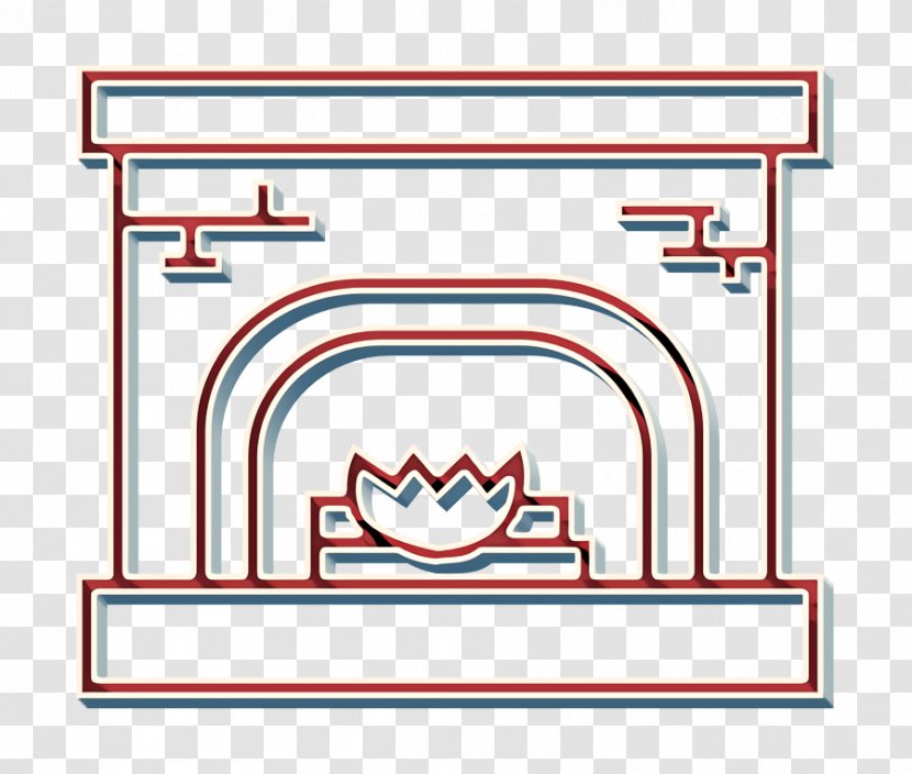 Fire Icon Fireplace Grate On The Ear - Warm - Rectangle Transparent PNG
