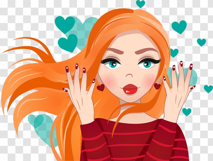 Nail Polish Manicure Art Artificial Hair Integrations - Cartoon Transparent PNG