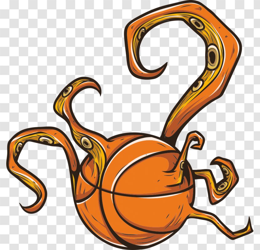Basketball Vector Graphics Image Octopus - Sticker Transparent PNG