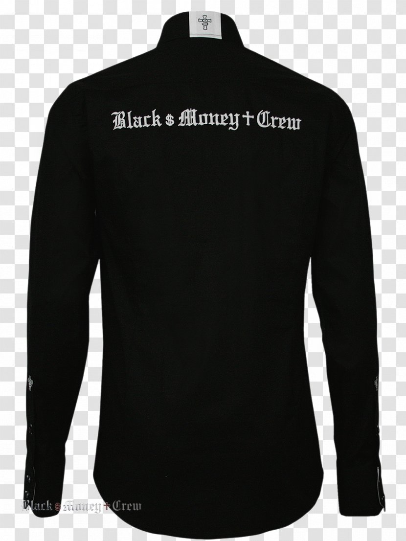 Long-sleeved T-shirt Hoodie Clothing Top - Black Transparent PNG