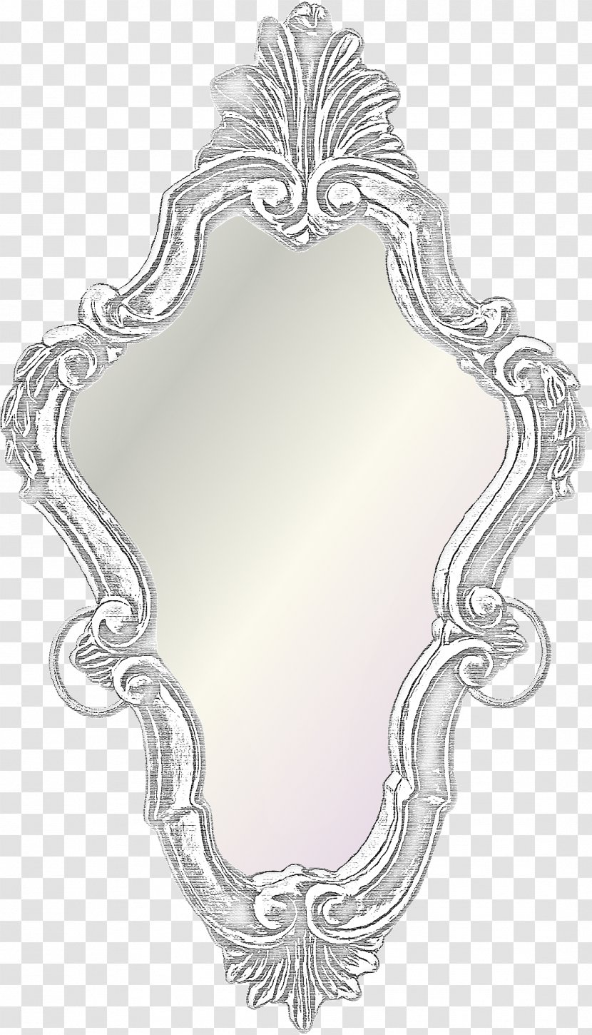Mirror Picture Frame - Monochrome - Nice Texture Transparent PNG