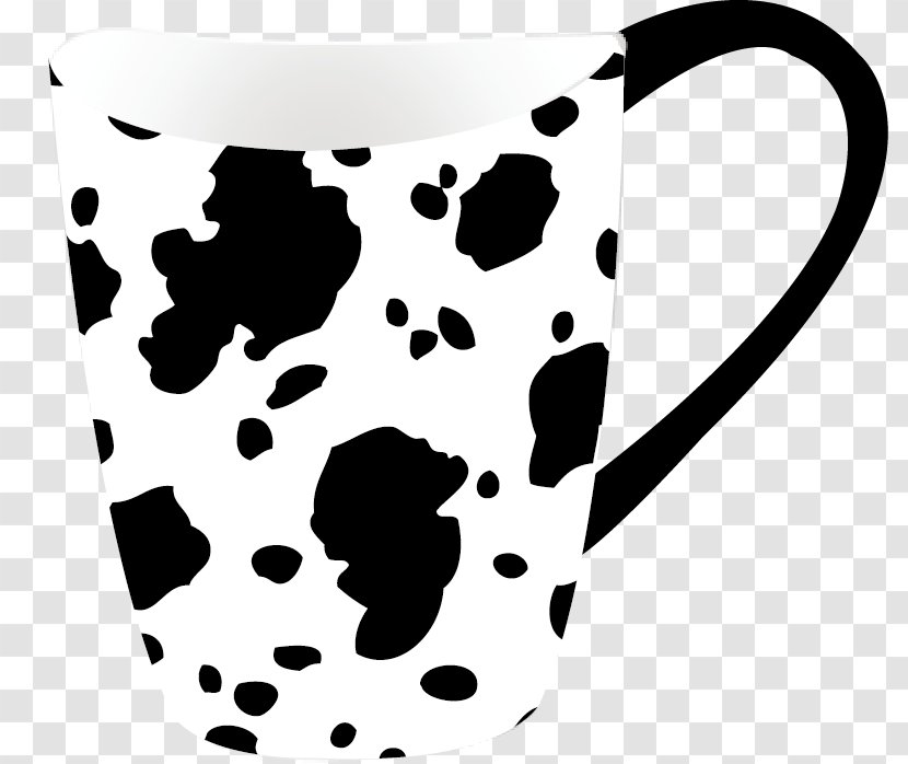 Highland Cattle Belted Galloway Textile Animal Print Upholstery - Cup Design Transparent PNG