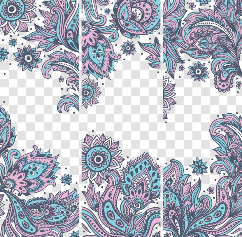 Euclidean Vector Ornament Motif - Vintage Background Transparent PNG