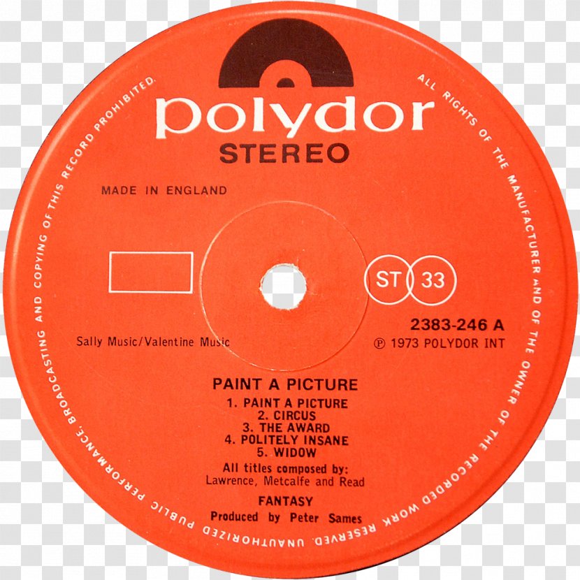 Lay Down Sally Polydor Records Blind Faith King Crimson Phonograph Record - Hardware - Label Transparent PNG