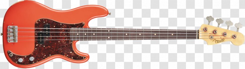 Fender Precision Bass Mustang Guitar Musical Instruments Corporation Bassist - Flower Transparent PNG