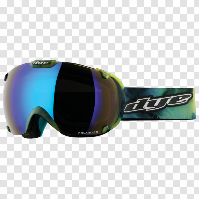 Goggles Snow Sunglasses Dye - Blue Ice Transparent PNG