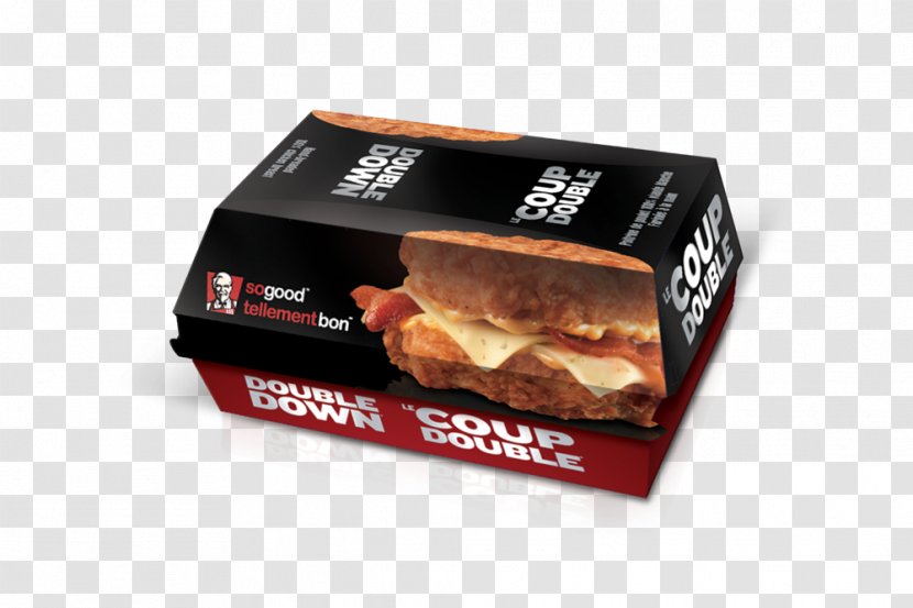 KFC Double Down Flavor Snack - Kfc Print Ab Transparent PNG