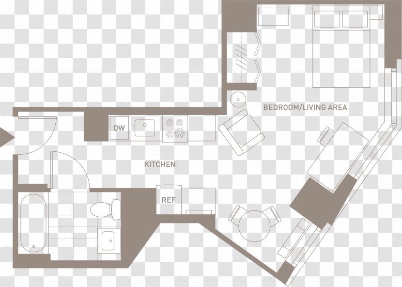 The House At Cornell Tech Floor Plan Apartment - New York City Transparent PNG