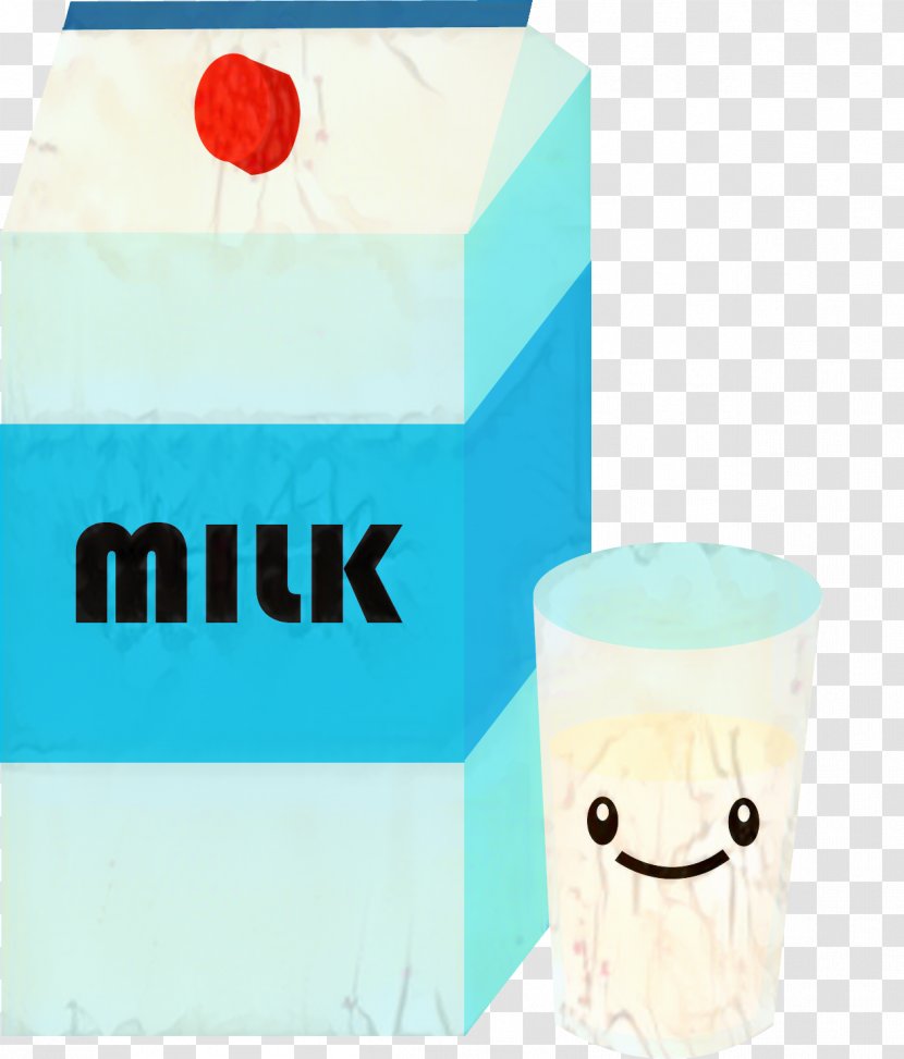 Skimmed Milk Clip Art Dairy Products Yoghurt - Turquoise Transparent PNG