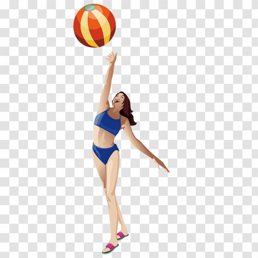 Adobe Illustrator Illustration - Watercolor - Beach Volleyball Transparent PNG