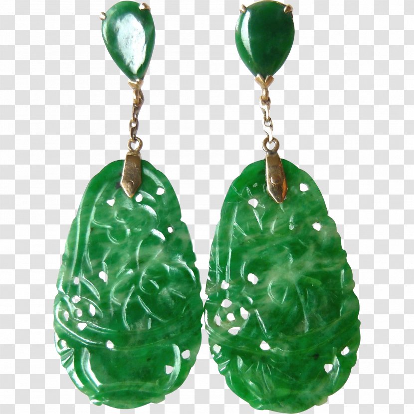 Jade Earring Emerald Jewellery Transparent PNG