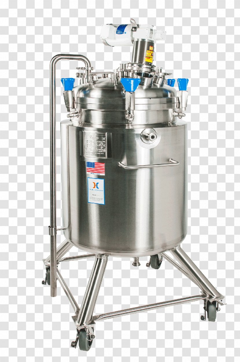 Mixing Mixer Pressure Vessel Storage Tank Pharmaceutical Industry - Cylinder Transparent PNG