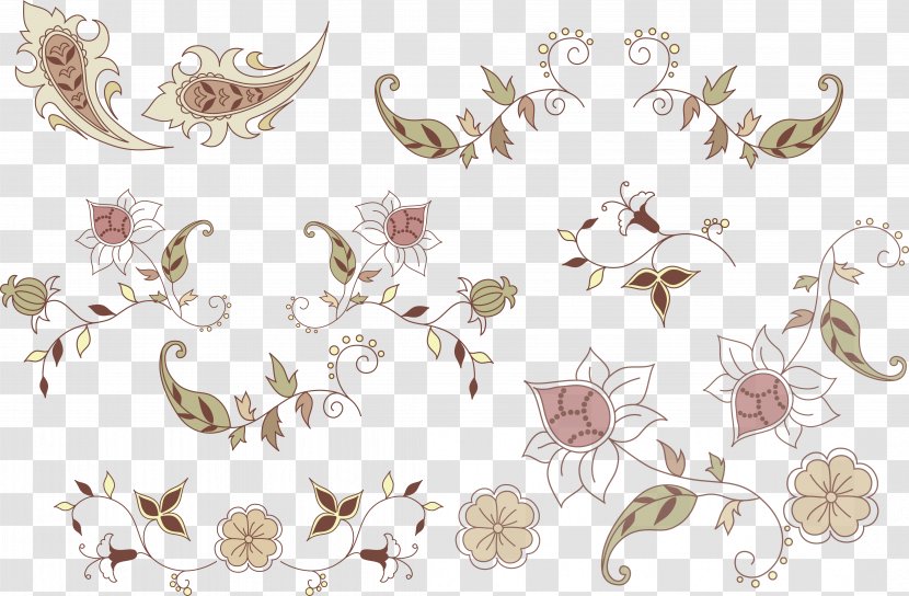 Drawing Vignette Flower Clip Art - Flora - Collage Transparent PNG