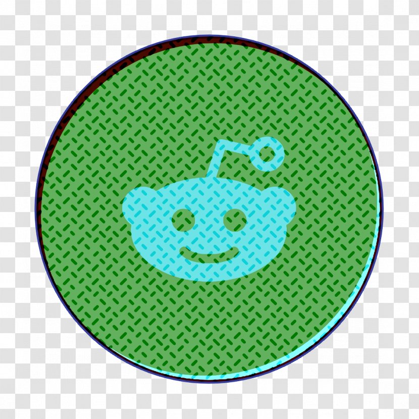 Reddit Icon Social - Aqua - Cartoon Smile Transparent PNG