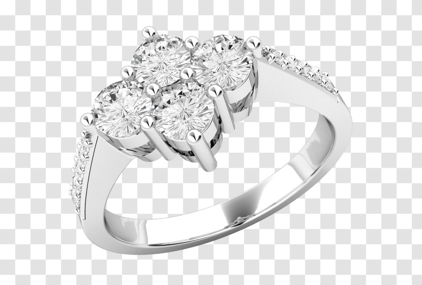 Wedding Ring Diamond Cut Princess Engagement - Ceremony Supply - Creative Rings Transparent PNG