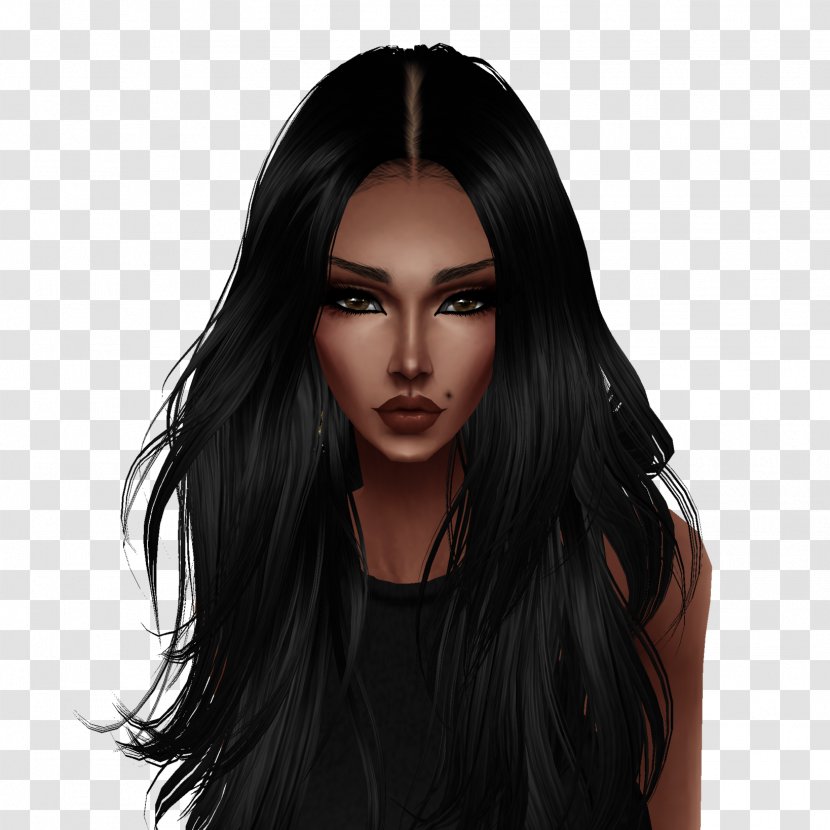 Human Hair Color Long Black Coloring Brown - Priyanka Transparent PNG