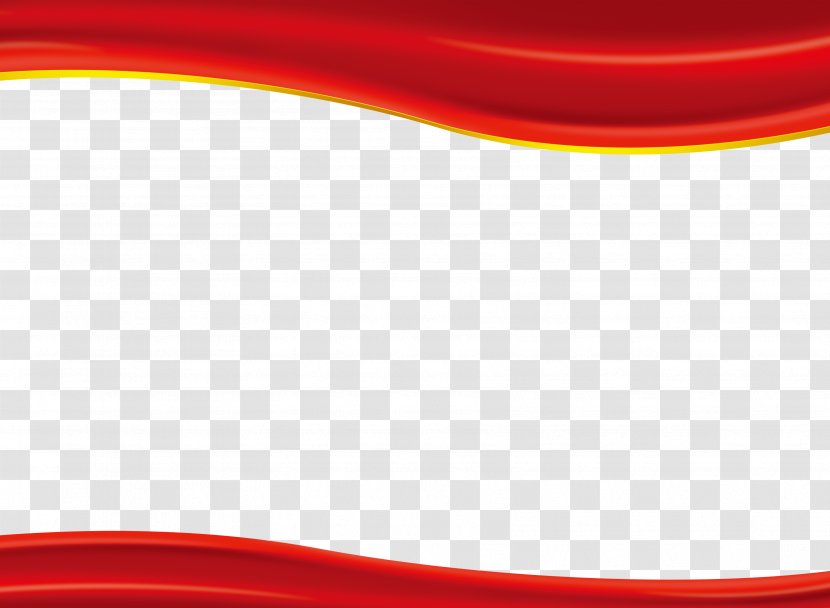 Red Silk Textile - Ribbon - Up And Down The Poster Background Transparent PNG