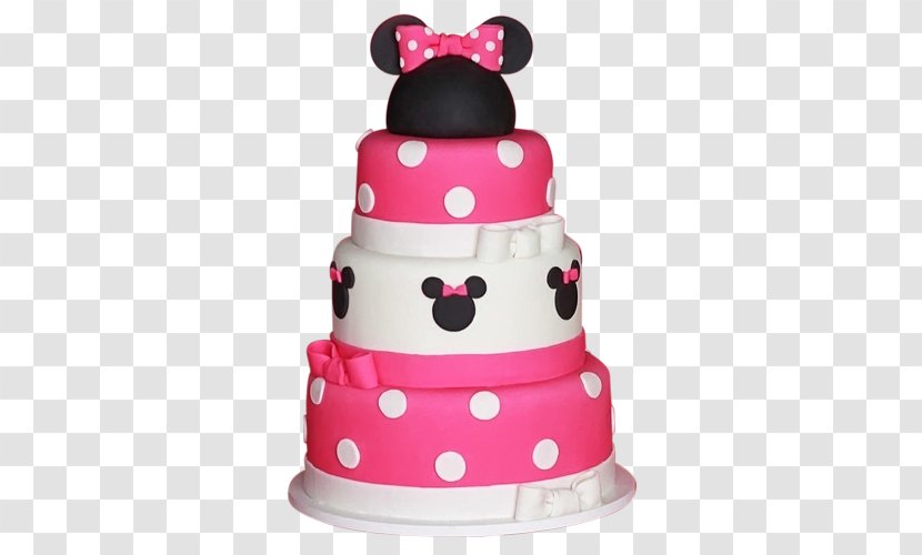 Minnie Mouse Birthday Cake Mickey Party - Torte - First Transparent PNG