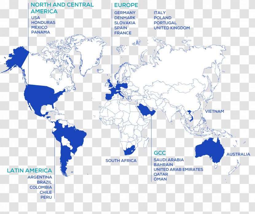 World Map Globe Mapa Polityczna - Geography - Latin America Transparent PNG