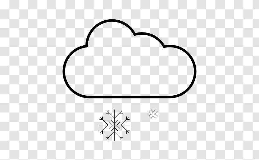 Snowflake Rain Cloud Winter - Color - Heavy Snow Transparent PNG