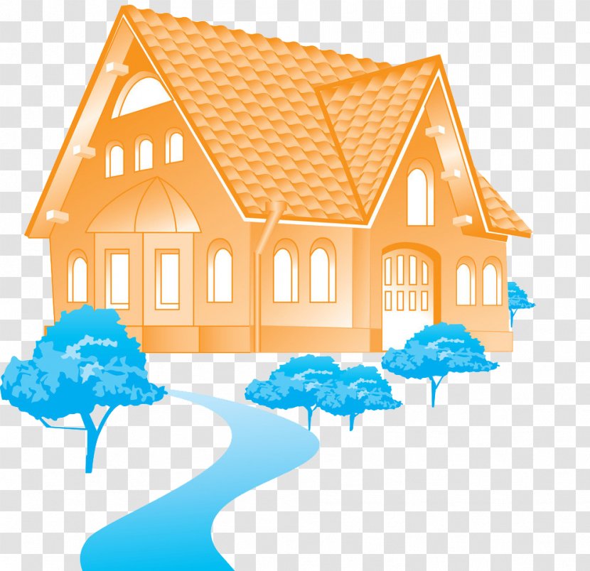 House Vecteur - Real Property - Golden Transparent PNG