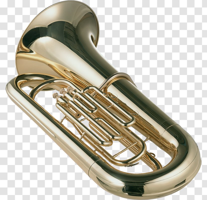 Brass Instruments Tuba Trumpet Wind Instrument Musical - Cartoon - Instrumentos Transparent PNG